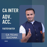 CA Inter Adv. Acc | Fastrack Batch by CA Tejas Suchak | For Jan 26 Exams